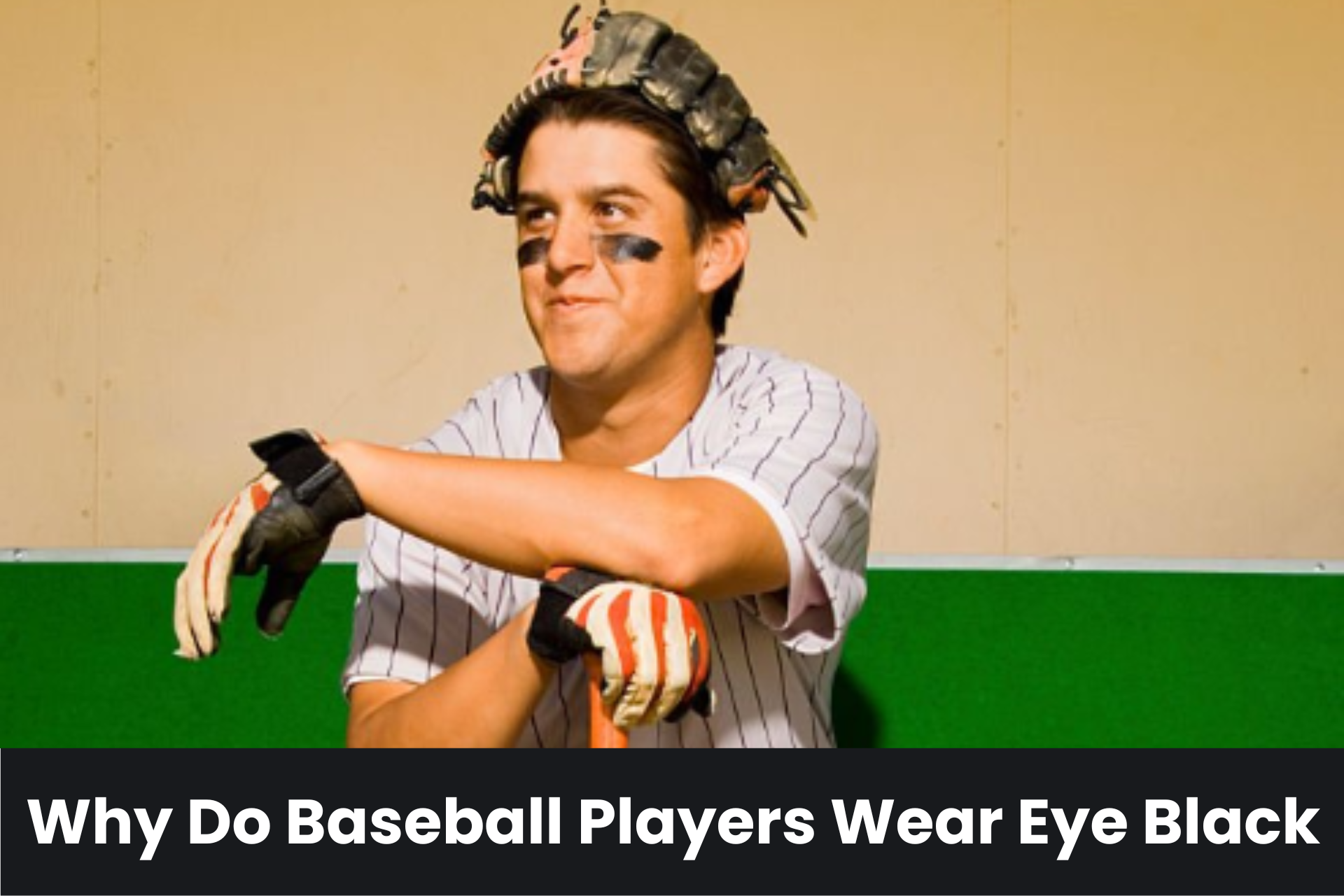TIL Eye black is a grease applied under the eyes to reduce glare. It is  often used by football, baseball, and lacrosse players, where sunlight or  stadium lights can impair vision of